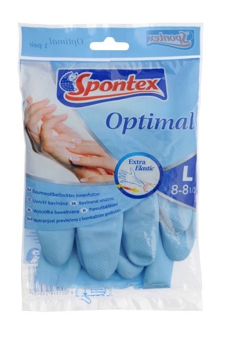 Gum.Rukavice L Optimal Spontex 114038 | Úklidové a ochranné pomůcky - Rukavice, zástěry a čepice Gum.Rukavice L Optimal Spontex 114038 | Úklidové a ochranné pomůcky - Rukavice, zástěry a čepice